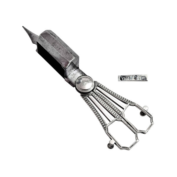 Georgian silver and steel wick trimmer