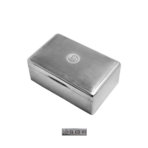 H. Woodward & Co silver cigar box