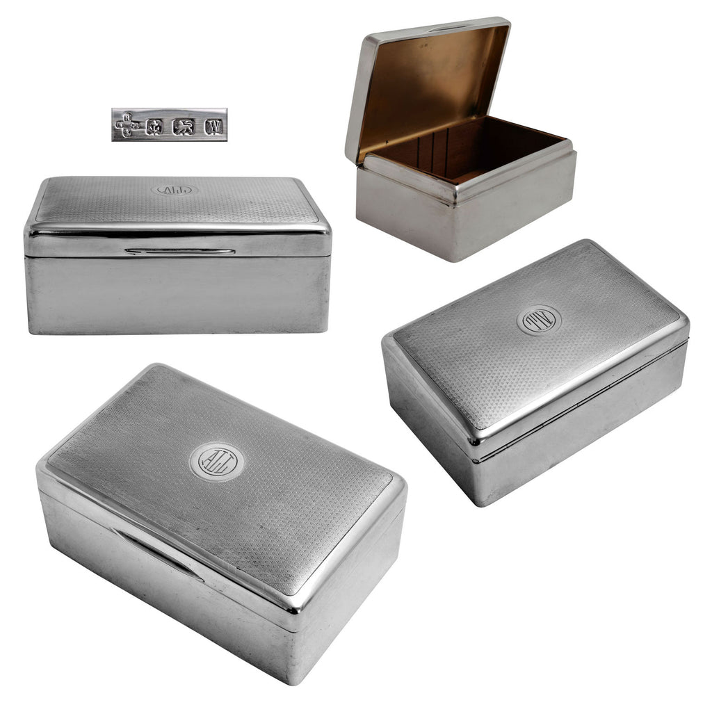 H. Woodward & Co silver cigar box