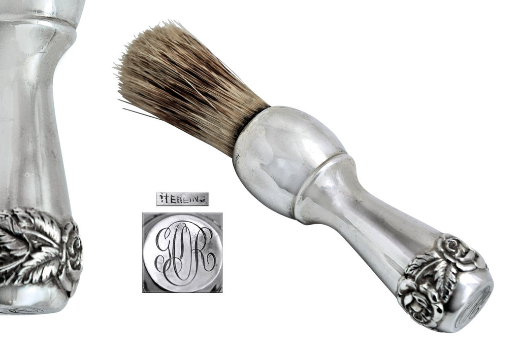 Sterling silver shaving brush