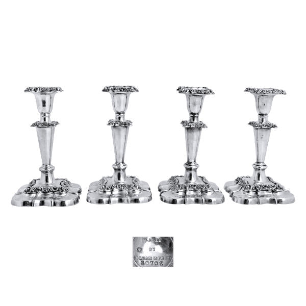 A set of 4 candlesticks by Gorham