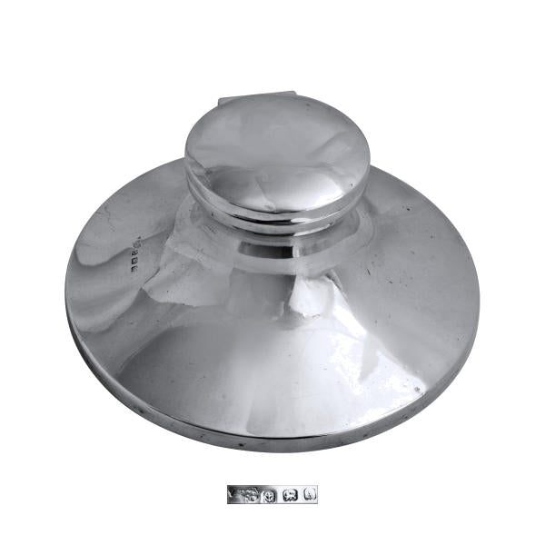 Sterling silver inkwell
