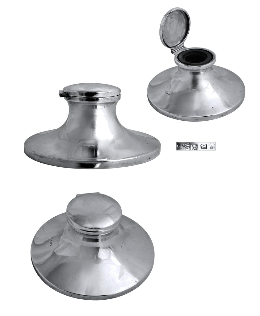 Sterling silver inkwell