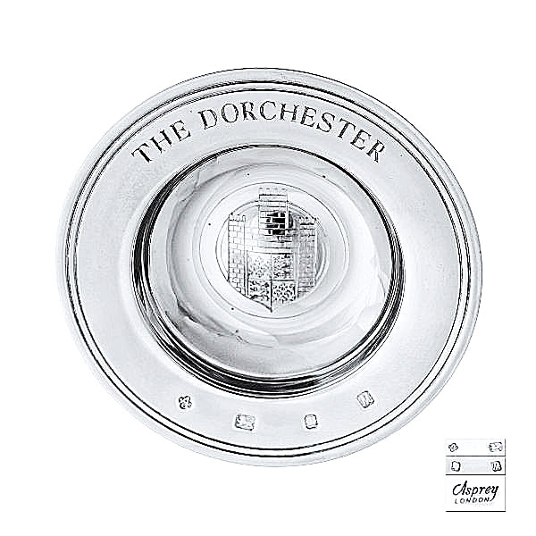 The Dorchester Asprey silver tray