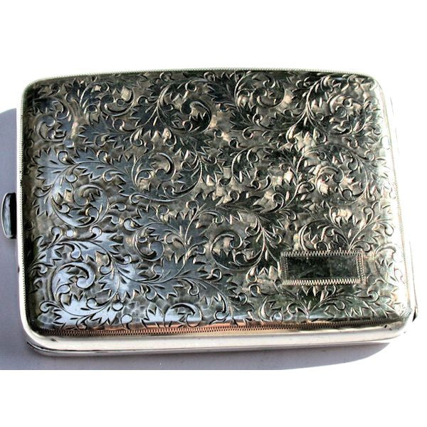 Silver cigarette case
