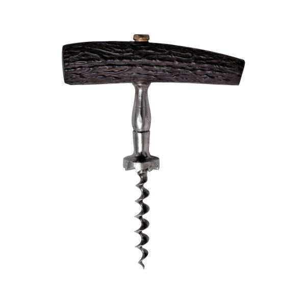 Straight pull corkscrew with cork grip