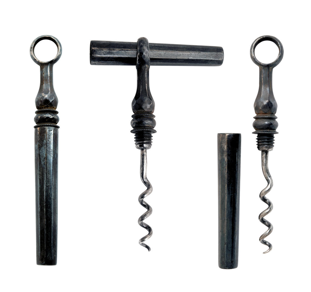 English cut steel sheath corkscrew