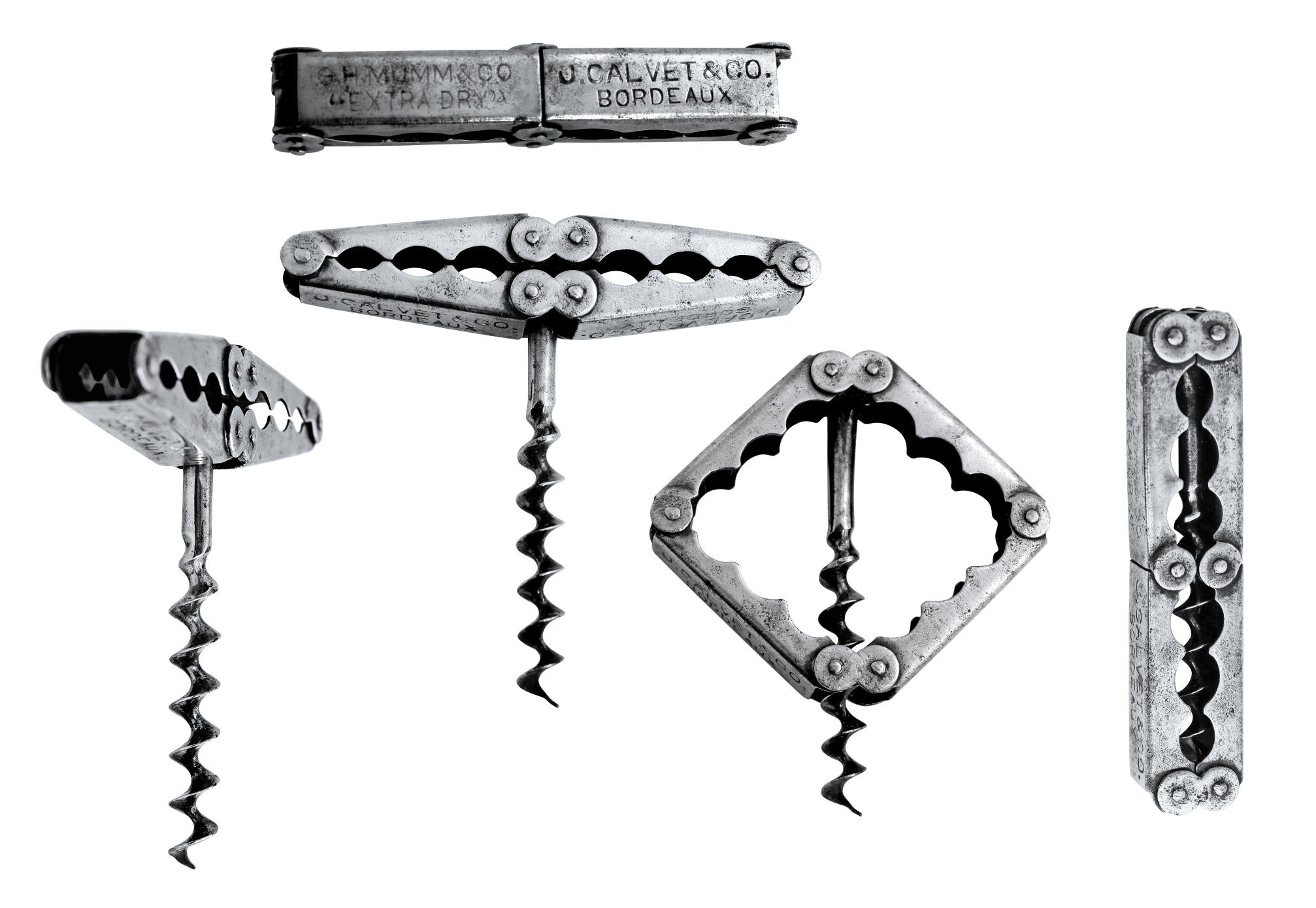 TIRE BOUCHON FRENCH CHAMPAGNE TAP LOT 4 CORKSCREW - Listing # 3884 -  International Sale: Antique,Vintage and Collectible, Antique Corkscrews