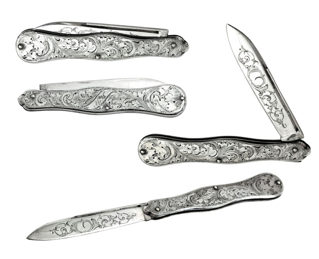 coin silver knife