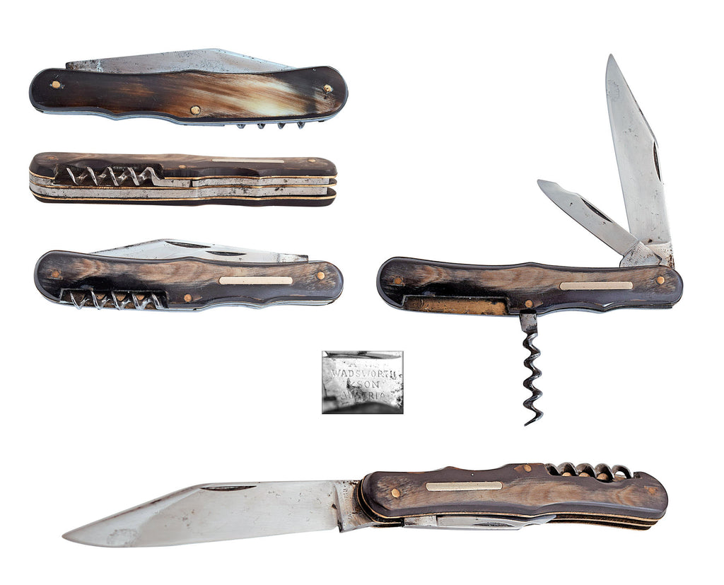 Austrian horn multiblade knife