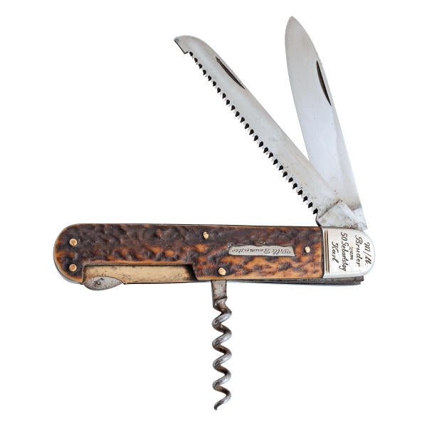 German stag handle knife
