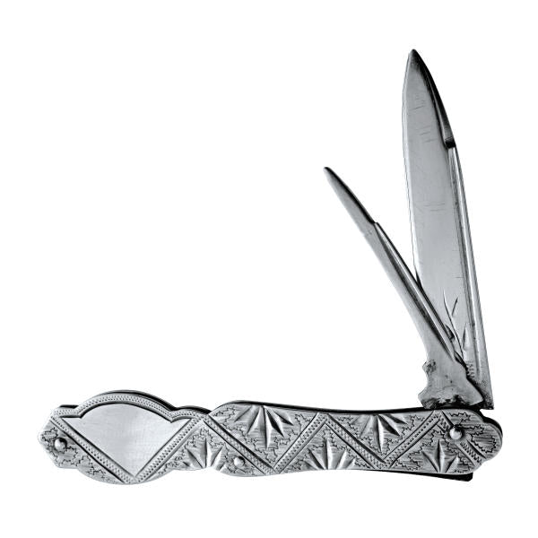 Aesthetic Movement silver fruit knife