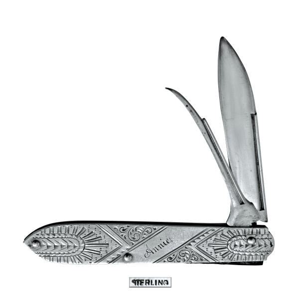 Lady's silver fruit knife