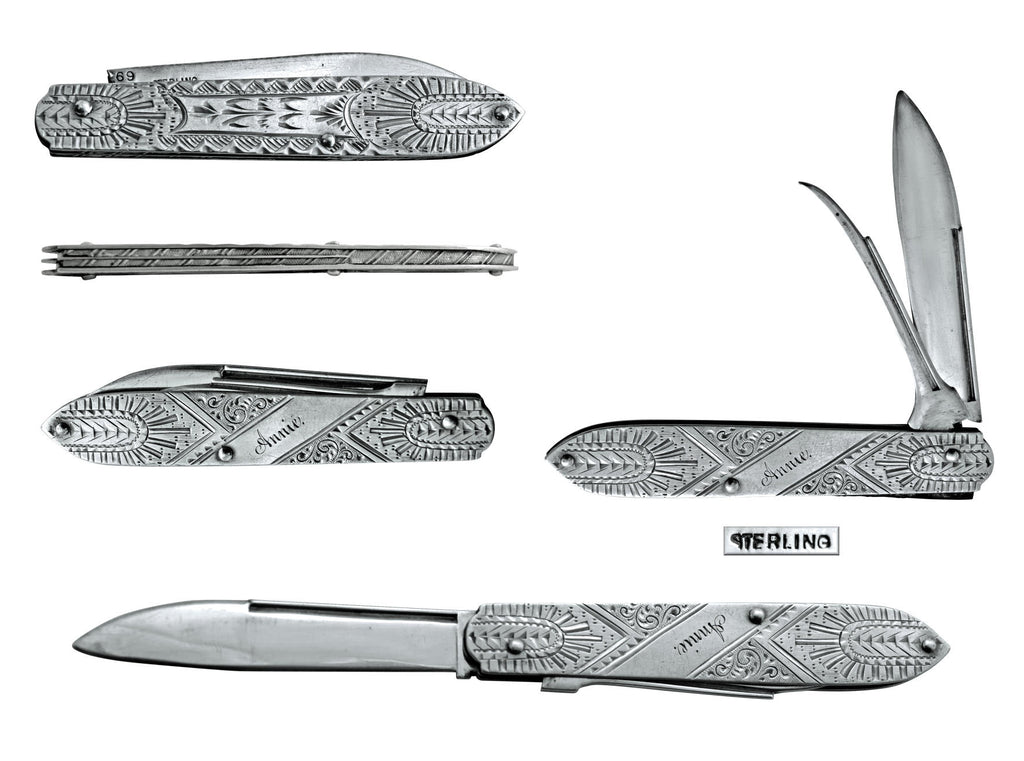 Lady's silver fruit knife