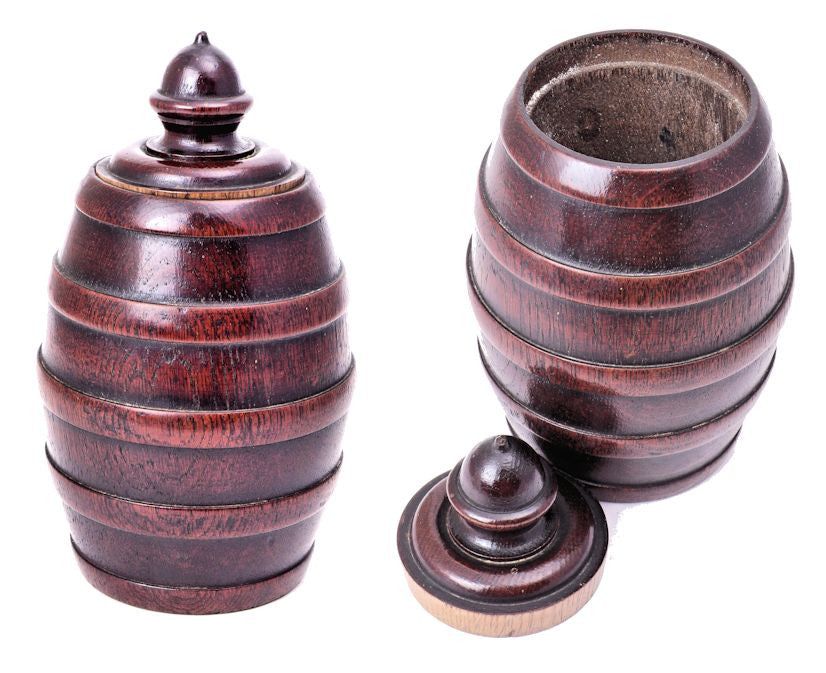 Treen tobacco jar