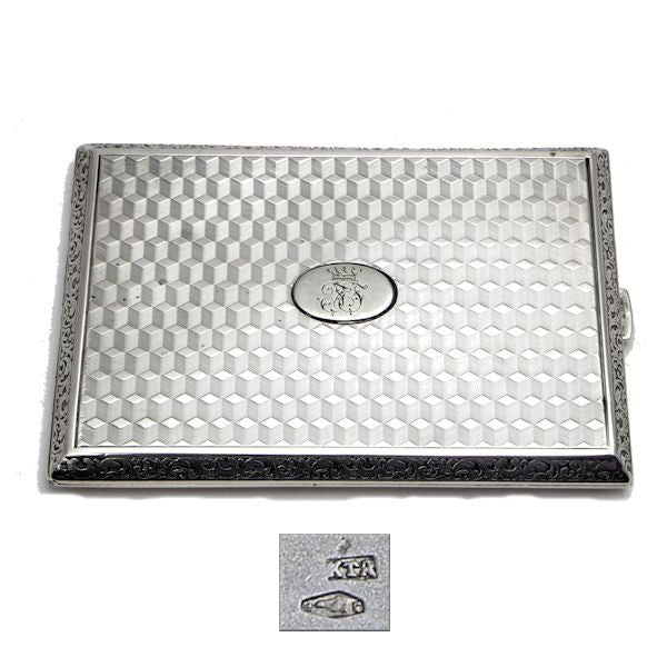 Silver cigarette case
