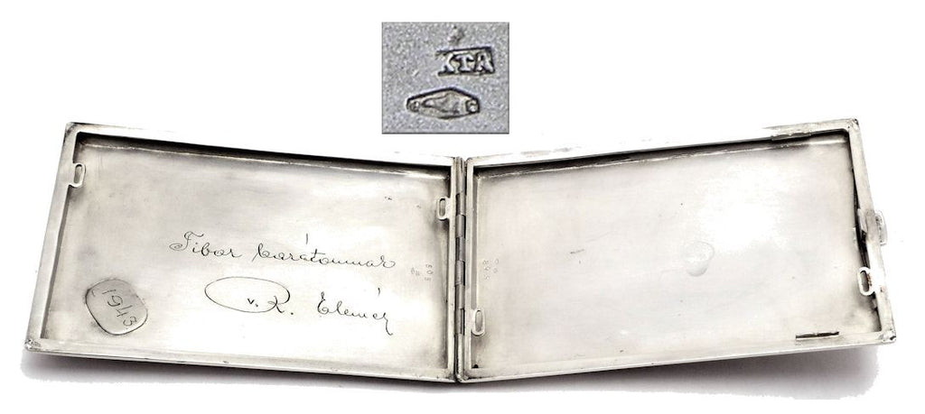Silver cigarette case