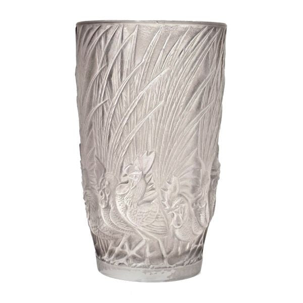 Lalique Coqs et Plumes vase