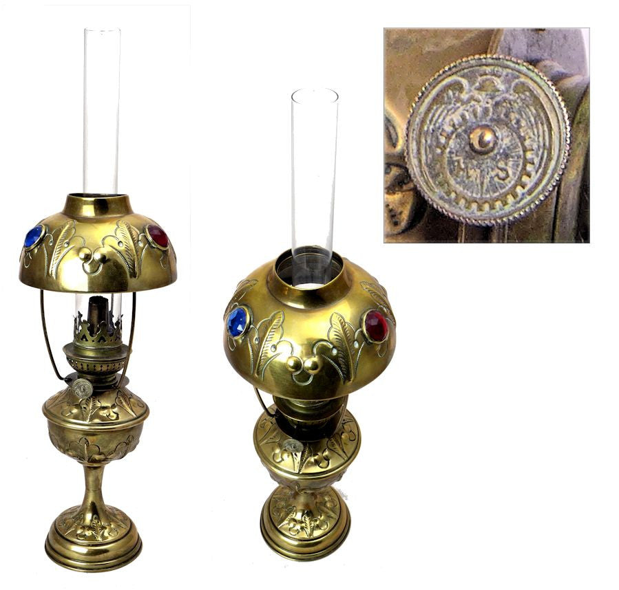 French oil lamp