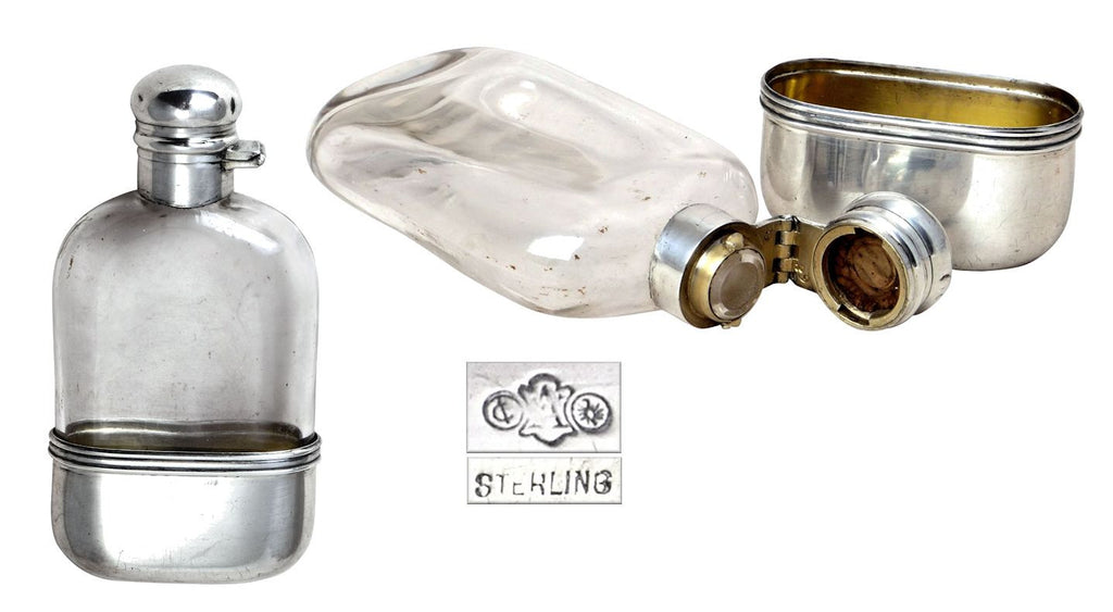 Sterling whiskey flask
