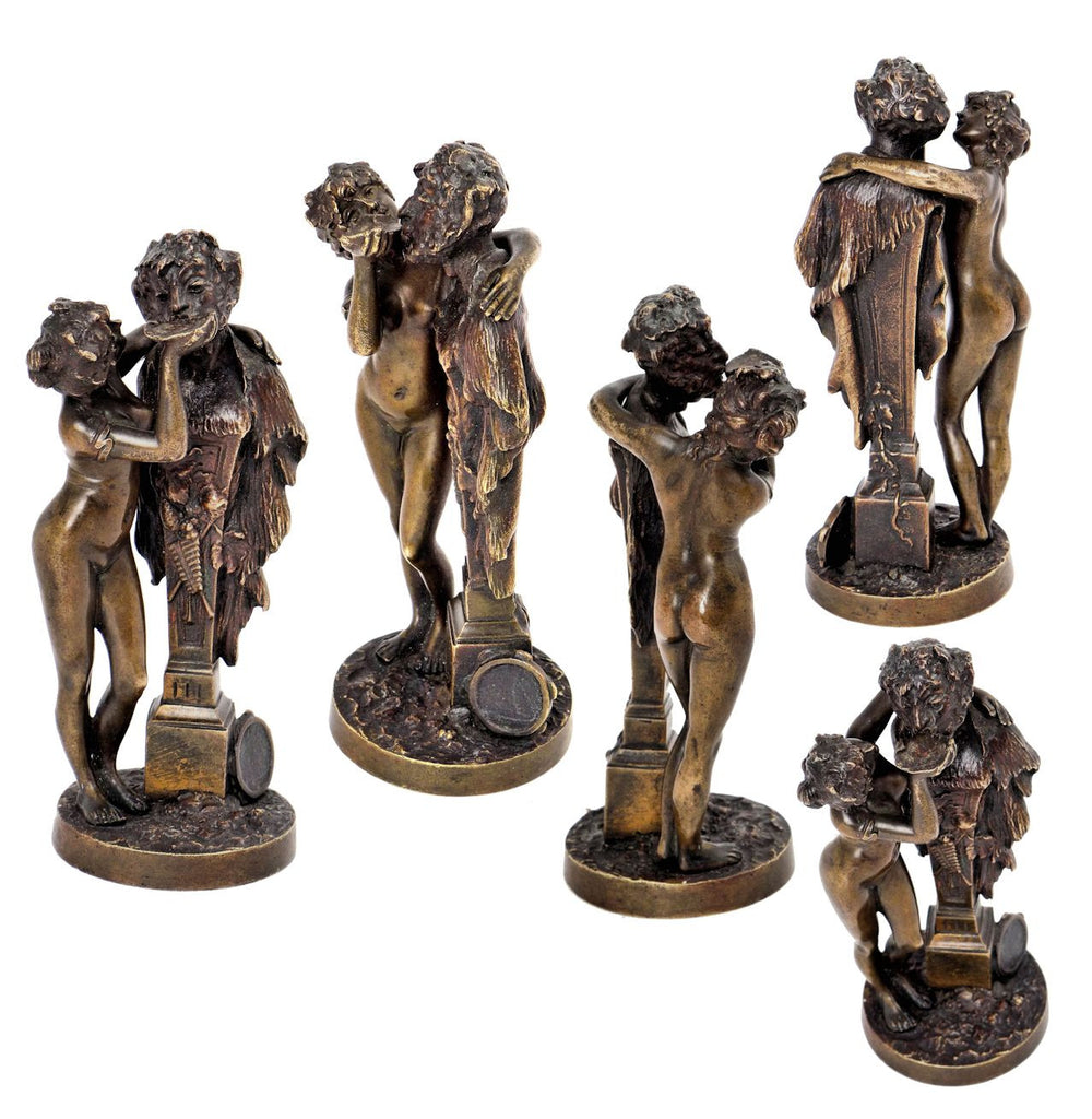 Nymph & Bacchus bronze