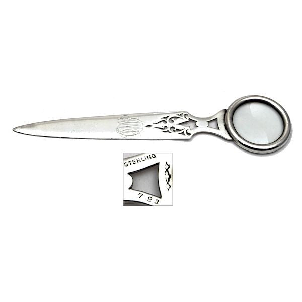 Letter opener/magnifying glass