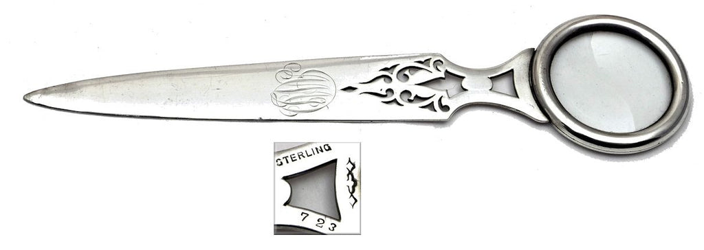 Letter opener/magnifying glass