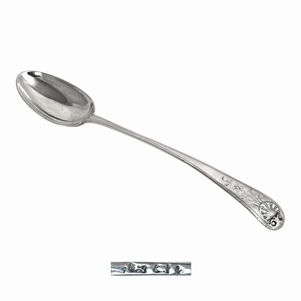 Georgian silver stuffing spoon