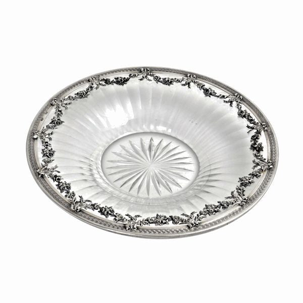 French silver rimmed dish