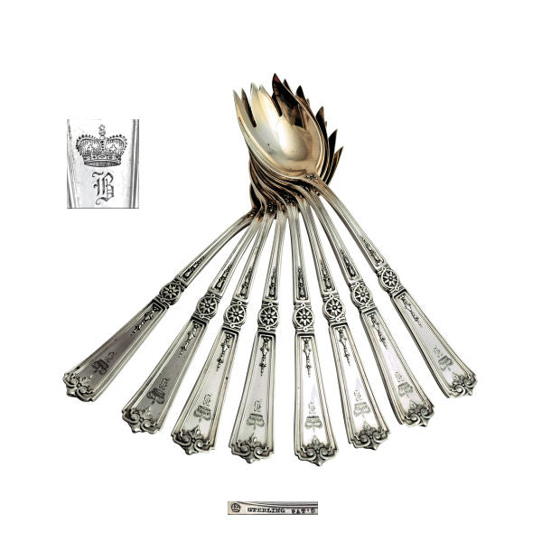 William B. Durgin silver ice cream forks