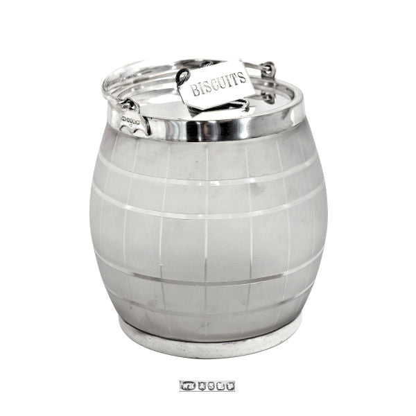 William Hutton & Sons biscuit barrel