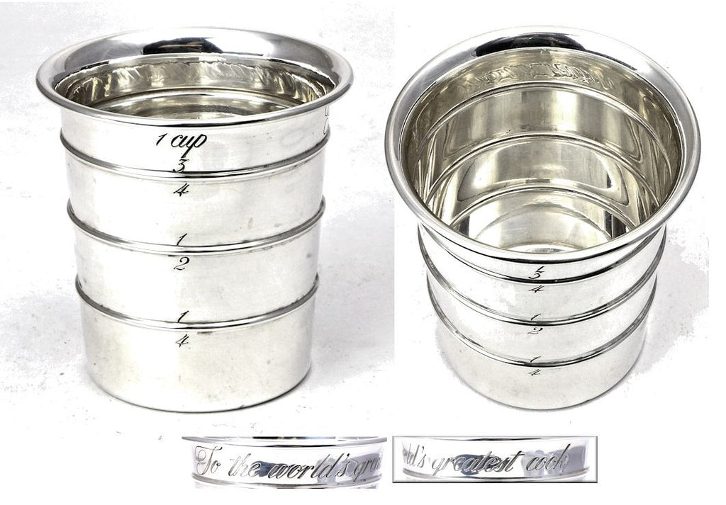 Sterling silver cup measure