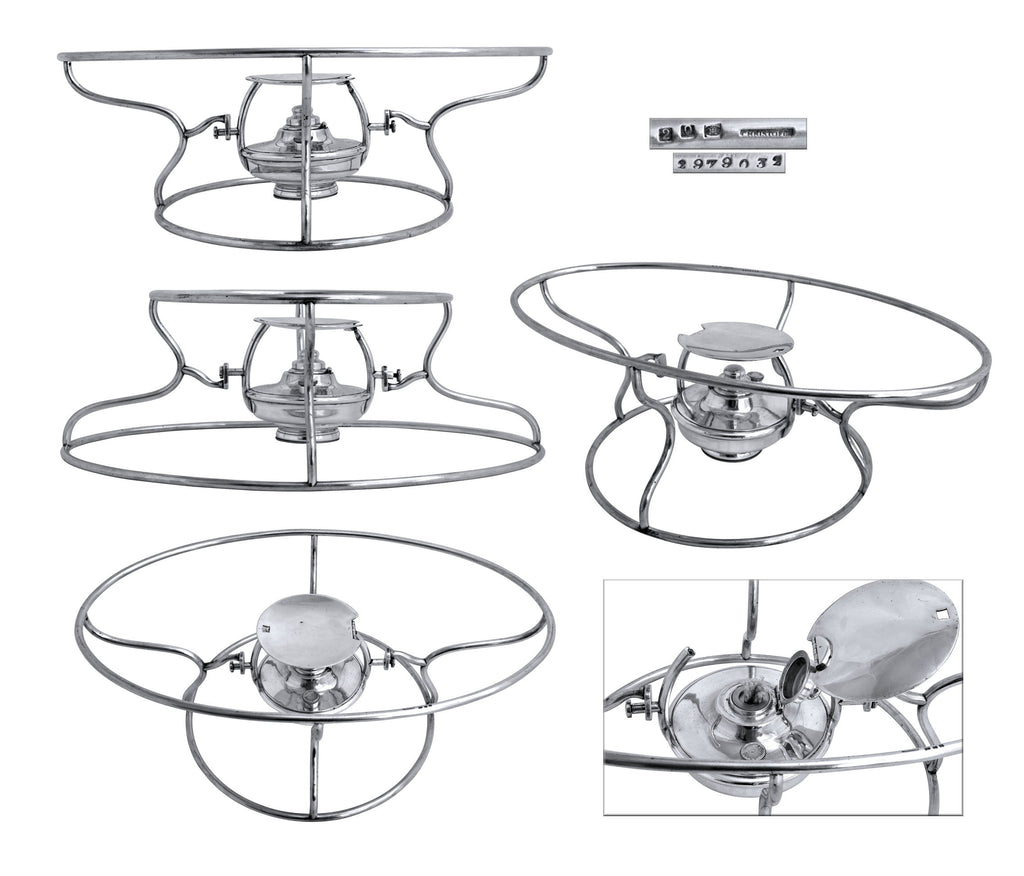 Christofle reversible chafing stand
