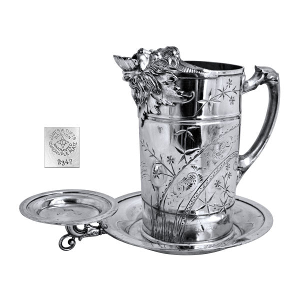 James Tufts lion water pitcher