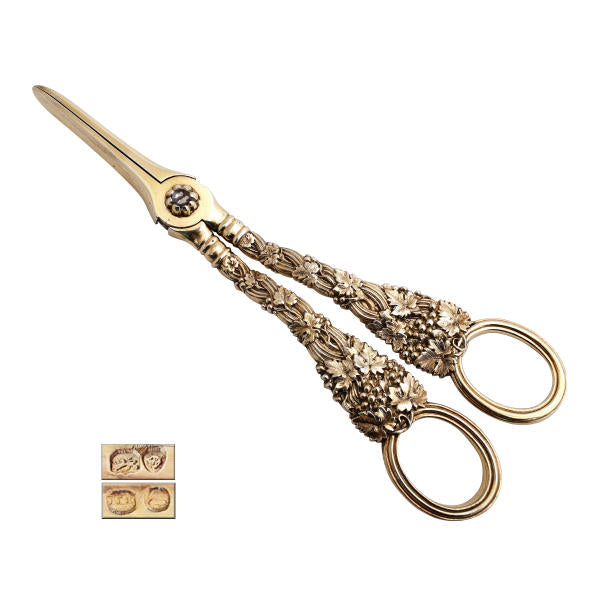 William Eley sterling grape shears
