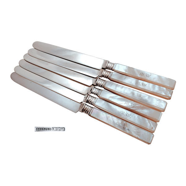 American coin silver fruit knives