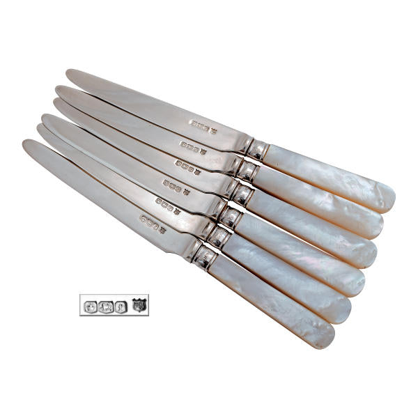 T. Bradbury & Sons silver fruit knives