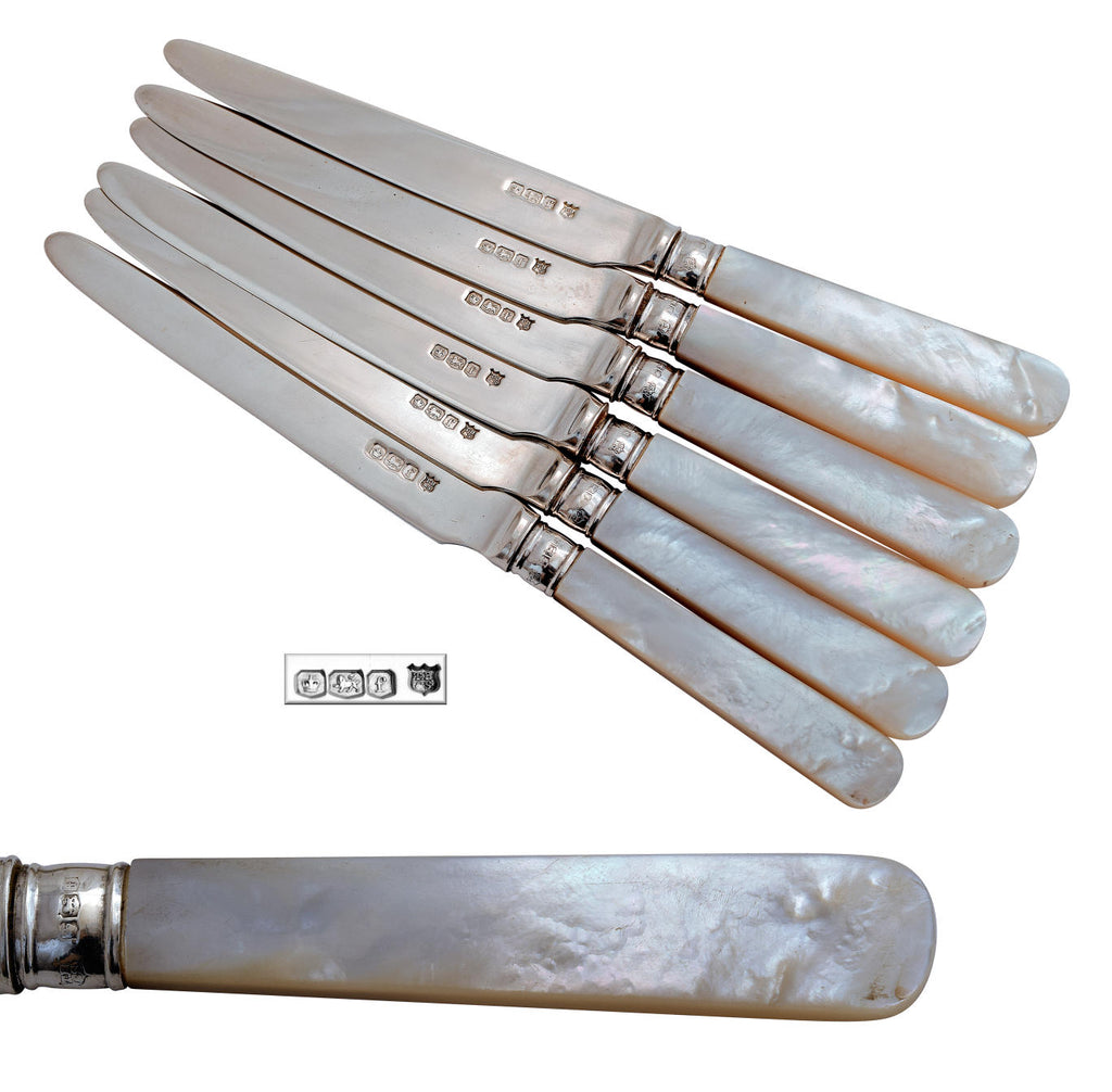 T. Bradbury & Sons silver fruit knives