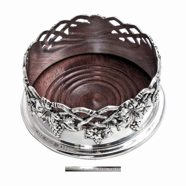 American silver wine coaster