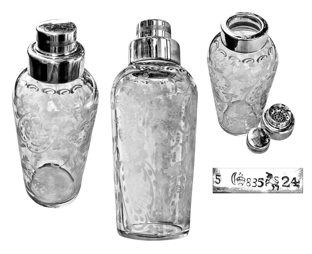 German silver cocktail shaker