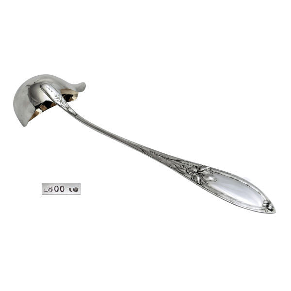 German silver punch ladle