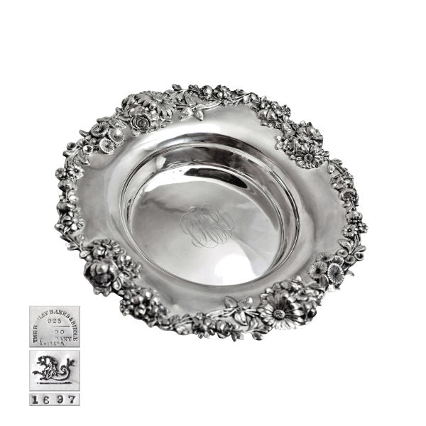 Bailey, Banks & Biddle silver wine coaster