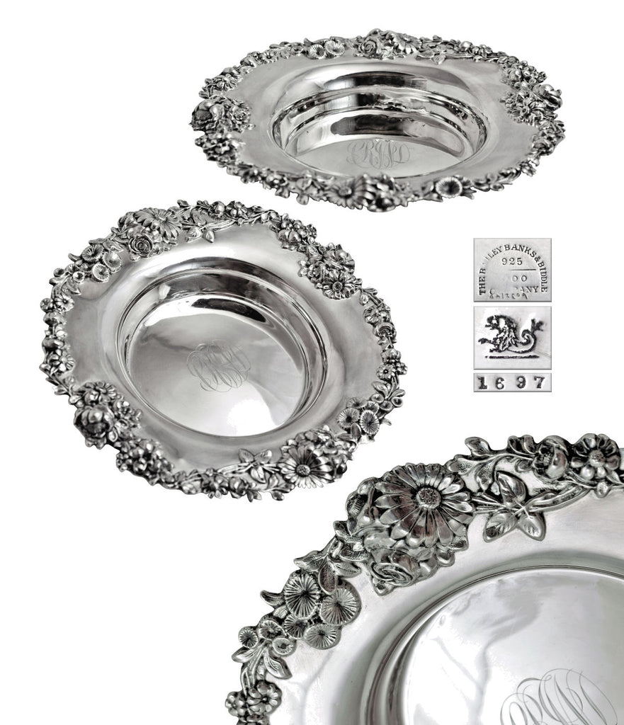 Bailey, Banks & Biddle silver wine coaster