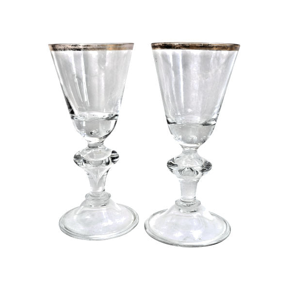 A pair of Lauenstein wine glasses