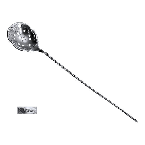 American silver olive spoon