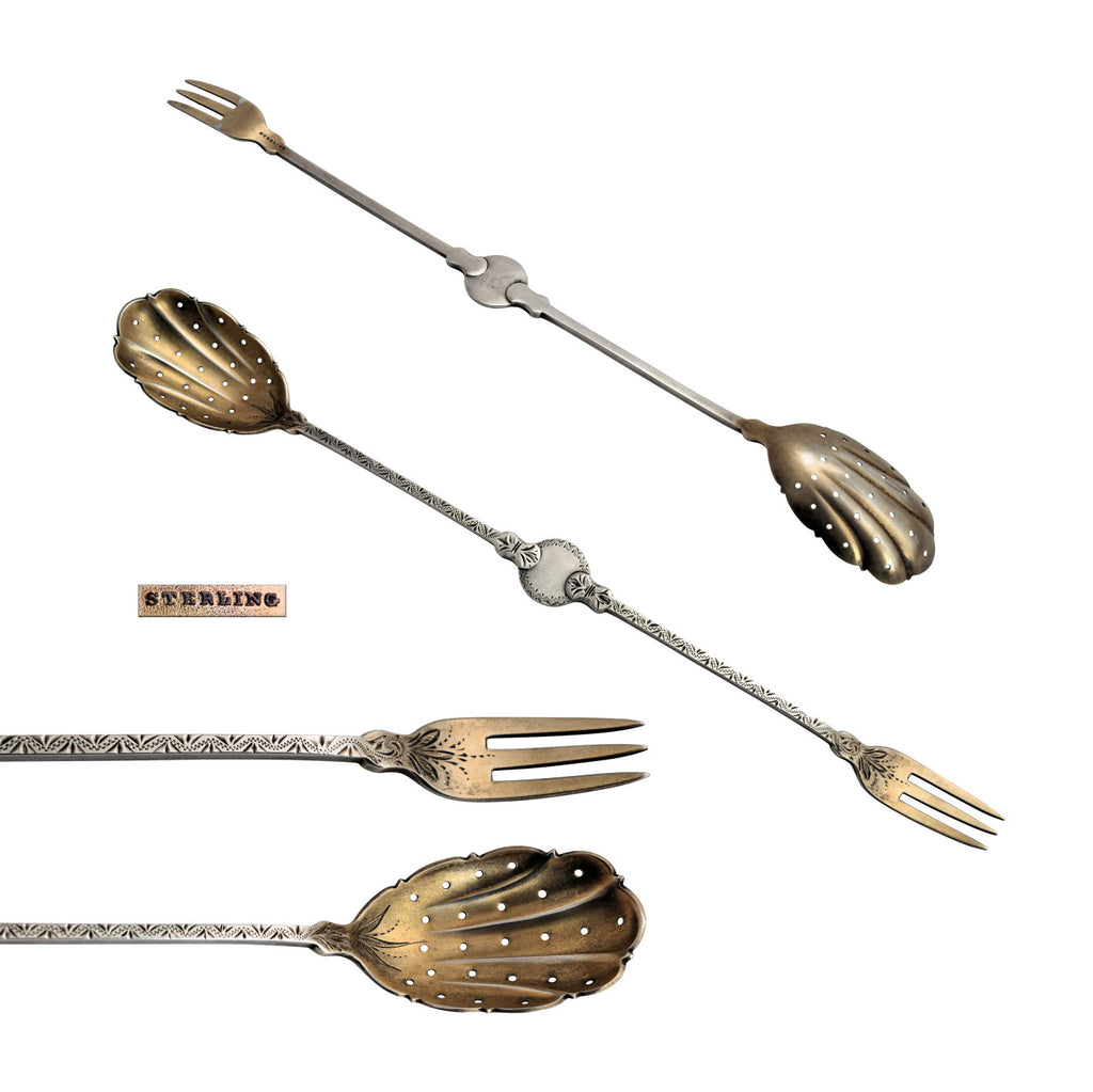 Sterling silver olive spoon