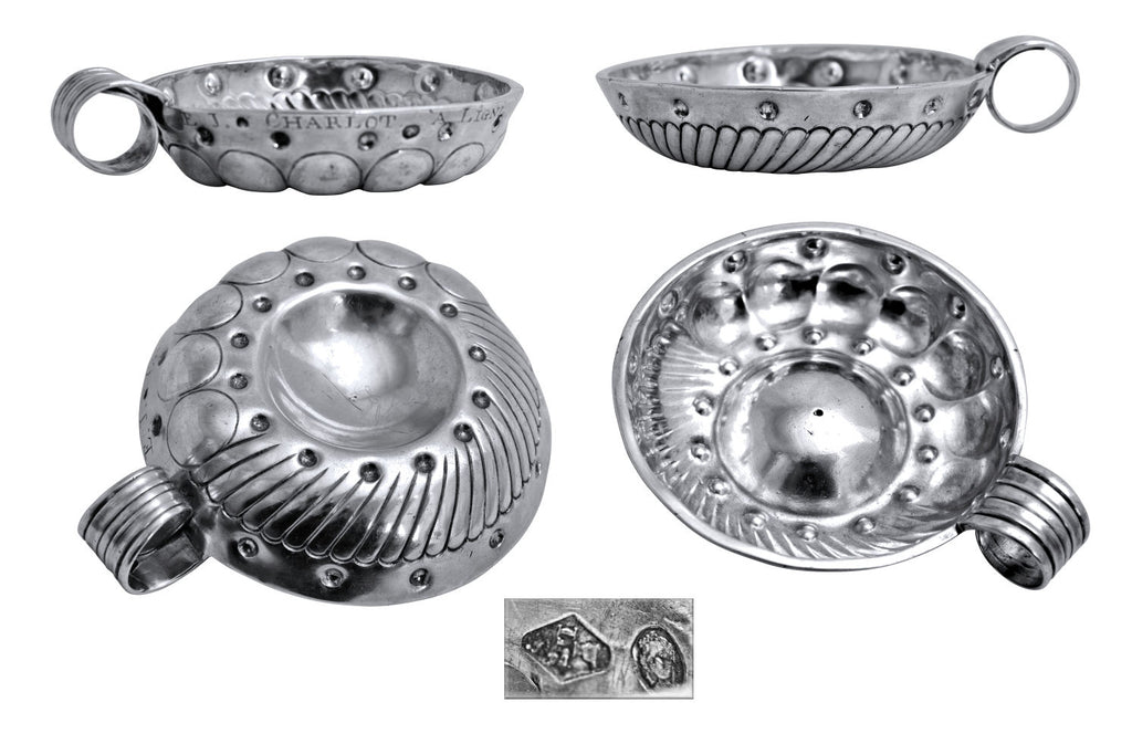 French silver wine taster