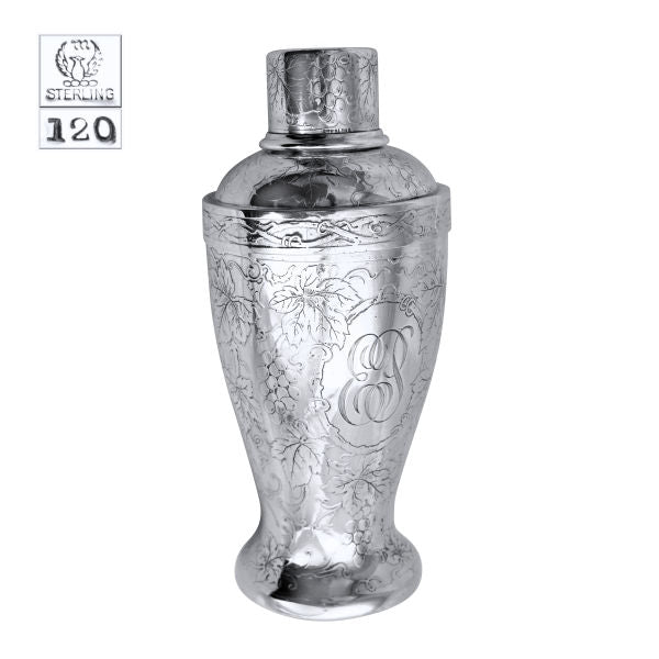 Meriden B. Co. silver cocktail shaker