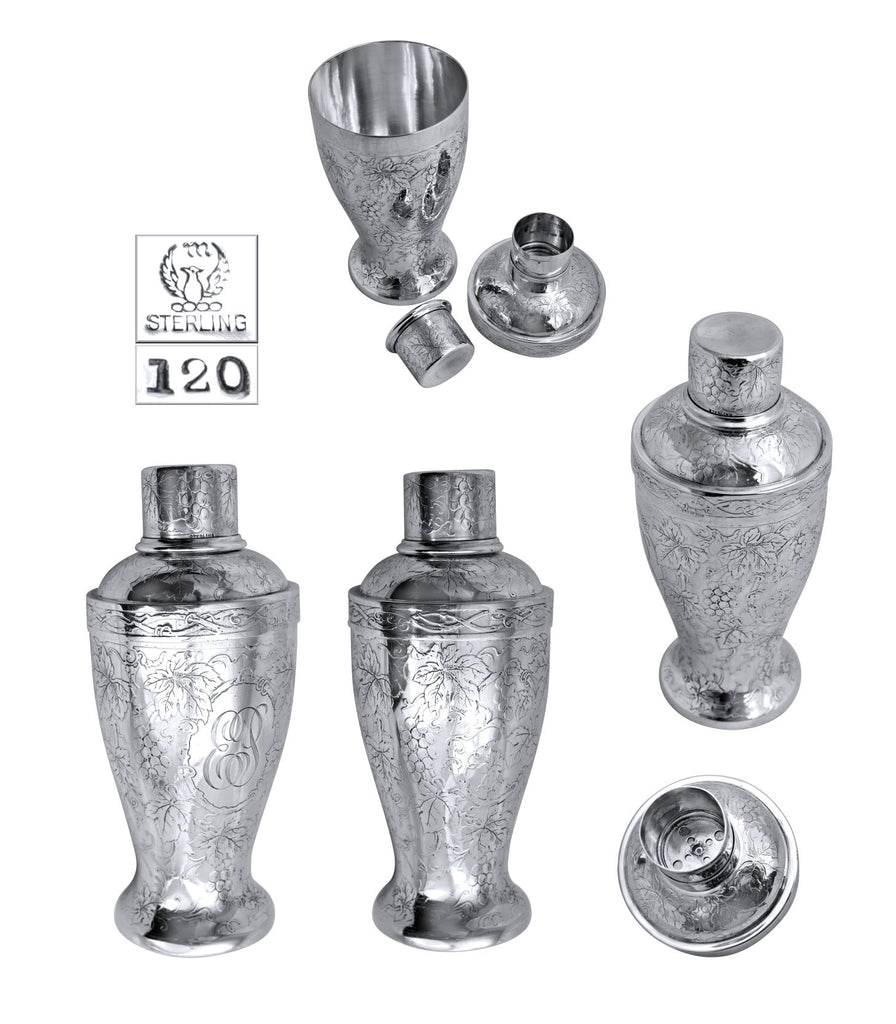 Meriden B. Co. silver cocktail shaker