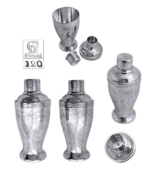 Meriden B. Co. silver cocktail shaker